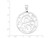 FJC Finejewelers Sterling Silver Fancy Round Pendant Necklace Chain Included QP717T