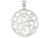 FJC Finejewelers Sterling Silver Fancy Round Pendant Necklace Chain Included QP717T