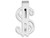 FJC Finejewelers Sterling Silver Dollar Sign Money Clip QQ273T