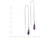 FJC Finejewelers Sterling Silver Purple Cubic Zirconia Teardrop Threader Earrings QE2332T