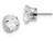 FJC Finejewelers Sterling Silver 10mm Round 4 Prong Cubic Zirconia Stud Earrings QE7479T