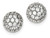 FJC Finejewelers Sterling Silver Cubic Zirconia Ball Post Earrings QE7369T
