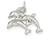 Finejewelers Sterling Silver Dolphins Charm QC939T