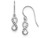 FJC Finejewelers Sterling Silver with CZ Infinity Symbol Shepard Hook Earrings QE11084T