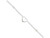 FJC Finejewelers Sterling Silver Heart Anklet QG1351T