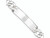 FJC Finejewelers Sterling Silver Id Bracelet QID202T