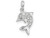 FJC Finejewelers Sterling Silver with Cubic Zirconia Dolphin Pendant Necklace Chain Included QC7660T
