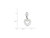 FJC Finejewelers Sterling Silver Cubic Zirconia Heart Charm QC6193T