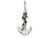 FJC Finejewelers Sterling Silver Antique Anchor Pendant Necklace Chain Included QC7627T
