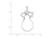 Finejewelers Sterling Silver Heart Charm Holder