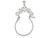 Finejewelers Sterling Silver Heart Charm Holder - QC567T