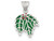 FJC Finejewelers Sterling Silver Enameled Holly Charm QC6882T