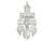 Finejewelers Sterling Silver Cara Vaca Crucifix Pendant Necklace Chain Included QC2911T