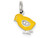 FJC Finejewelers Sterling Silver Preciosa Crystal Enameled Yellow Baby Chick Charm QC6813T