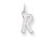 FJC Finejewelers Sterling Silver Small Initial R Charm QC5092RT