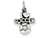 FJC Finejewelers Sterling Silver Antique I (heart) Soccer Charm QC5134T