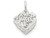 FJC Finejewelers Sterling Silver Sweet 16 Charm QC3076T