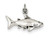 FJC Finejewelers Sterling Silver Antique Shark Charm QC4869T