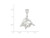 FJC Finejewelers Sterling Silver Trio Of Dolphins Pendant Necklace Chain Included QC2033T