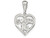 FJC Finejewelers Sterling Silver Heart Sweet 16 Charm QC1592T