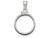 FJC Finejewelers Sterling Silver 19.1 X 1.5mm $0.01 Plain Coin Bezel Pendant Necklace Chain Included QBP1T