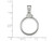 FJC Finejewelers Sterling Silver 18 X 1.2mm $0.10 Plain Coin Bezel Pendant Necklace Chain Included QBP7T