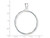 FJC Finejewelers Sterling Silver 39.4 X 3.1mm 1 Oz. Silver Town Plain Coin Bezel Pendant Necklace Chain Included QBP9T