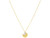 Finejewelers 14 Kt Two Tone Gold Puffed Heart Flat Disc Mom Engraved Necklace