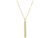 Finejewelers 14 Kt Yellow Gold 18 Inch Texture D Hanging Cylinder Shape Pendant Necklace Station