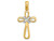 Finejewelers 14k Yellow Gold Figure Eight Cross White X Center Charm