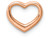 FJC Finejewelers 14k Rose Gold Mini Floating Heart Back Charm K7108RP