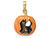 Finejewelers 14k Yellow Gold 3d Orange Pumpkin with Black Cat White Moon Halloween Charm