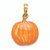 Finejewelers 14k Yellow Gold 3d Orange Pumpkin with Black Cat White Moon Halloween Charm