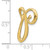 FJC Finejewelers 14k Yellow Gold Fashion Initial p Floating Charm K6425PA