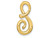 FJC Finejewelers 14k Yellow Gold Fashion Initial s Floating Charm K6425SA