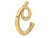Finejewelers 14k Yellow Gold Fashion Initial c Floating Charm