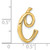 Finejewelers 14k Yellow Gold Fashion Initial c Floating Charm