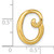 FJC Finejewelers 14k Yellow Gold Fashion Initial 0 Floating Charm K6425OA