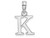 FJC Finejewelers 14k White Gold K Block Initial Charm K6423WKB