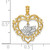 Finejewelers 14k Two-tone Gold Heart with Dangling White Mom Inside Charm
