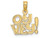 FJC Finejewelers 14k Yellow Gold Oy Vey!block Polish Engraved Jewish woe Is Me Charm K8881A