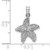 Finejewelers 14k White Gold White Starfish with Beaded Texture Charm