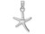 FJC Finejewelers 14k White Gold White Mini Dancing Starfish with Bail Charm K7660WB