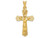 Finejewelers 14k Yellow Gold Polished Satin and Bright Cut Crucifix Charm - K5557A