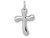 FJC Finejewelers 14k White Gold Small Freeform Cross Charm K366B