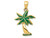 FJC Finejewelers 14k Yellow Gold Enameled Palm Tree Charm K2893A