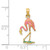 FJC Finejewelers 14k Yellow Gold Enameled Flamingo Charm K3269A