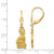 FJC Finejewelers 14k Yellow Gold Satin Cat Dangle Leverback Earrings FB586EA
