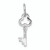 Finejewelers 14k White Gold F Key Charm