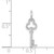 FJC Finejewelers 14k White Gold Initial L Key Charm K3434LB
